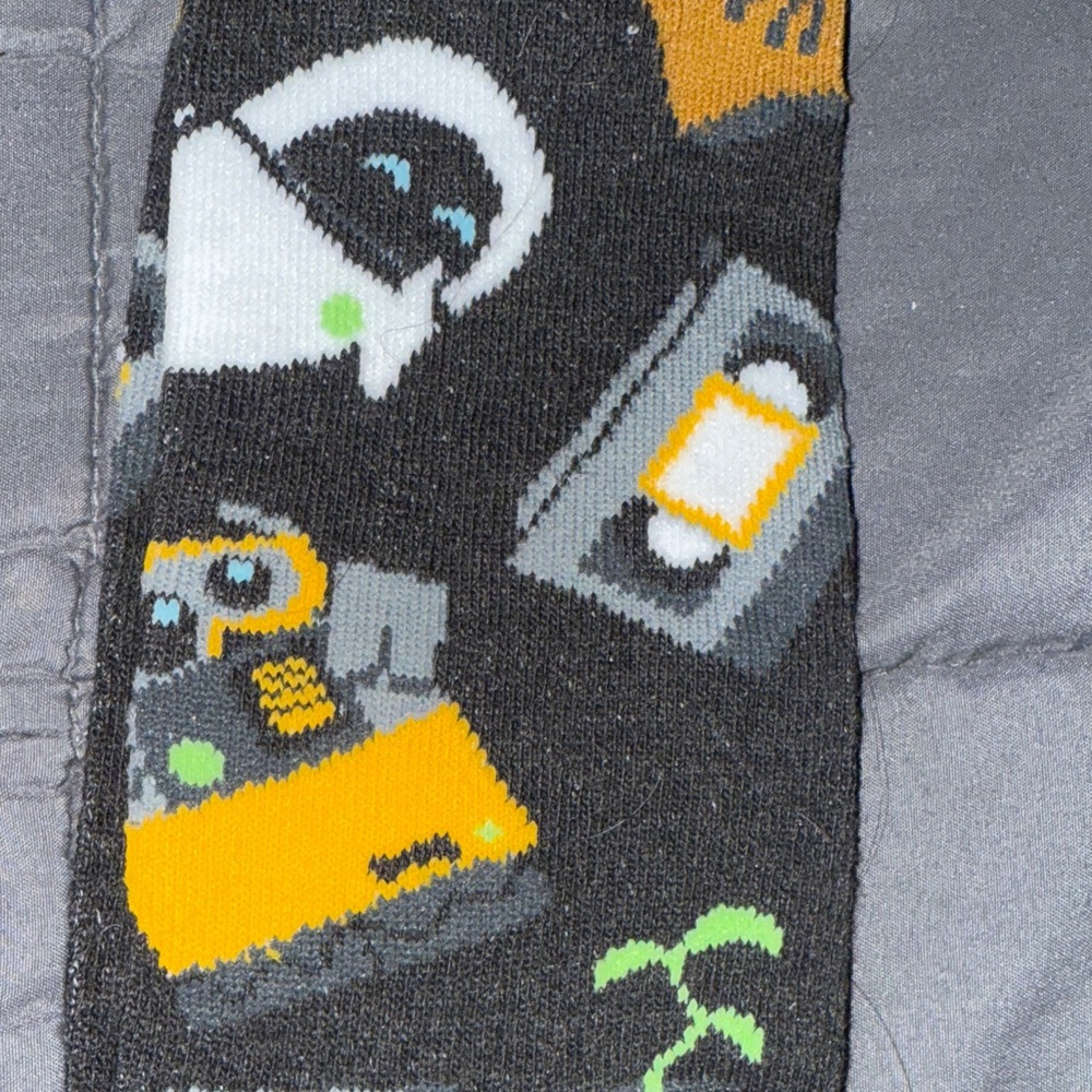 NEW Disney Parks Men”s Wall-E Black Socks - Picture 5 of 5